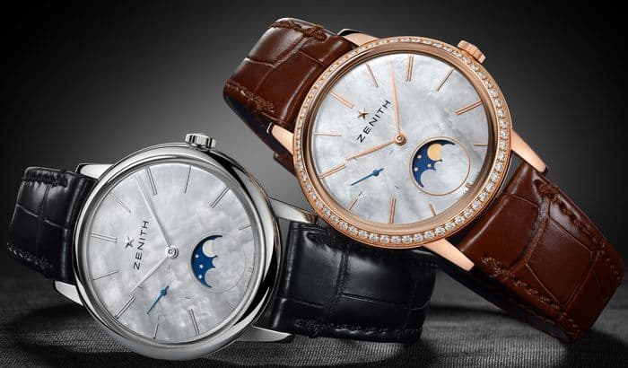 Женственные часы Elite Lady Moon Phase от Zenith