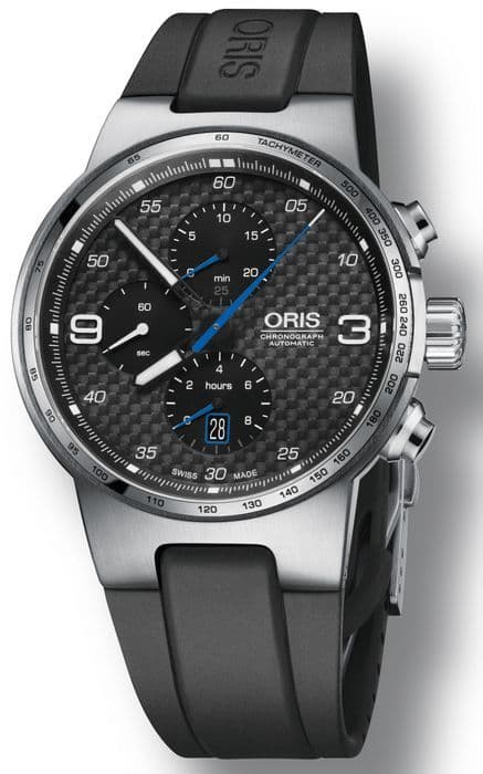 Oris Williams Chronograph с карбоновым циферблатом