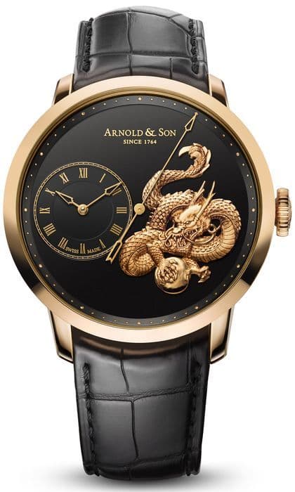 Золотой дракон на часах Arnold & Son