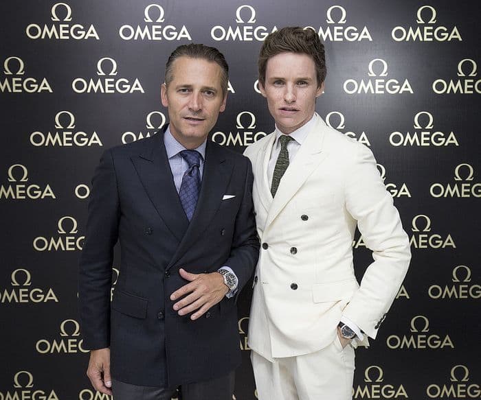 Эдди Редмэйн на открытии дома Omega на Олимпиаде