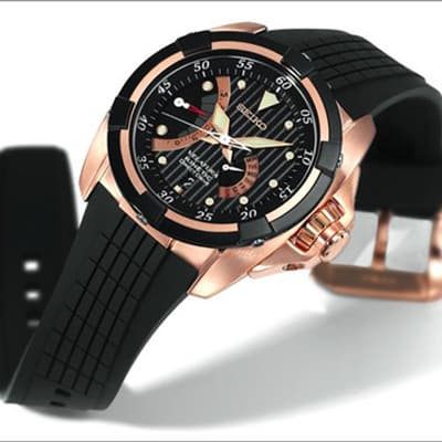 Часы Seiko в розовом золоте