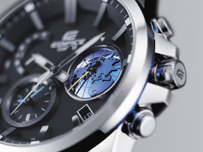 Casio Edifice c циферблатом-глобусом