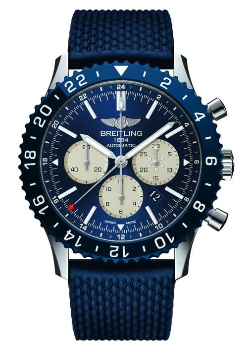Breitling Chronoliner B04 в синих тонах