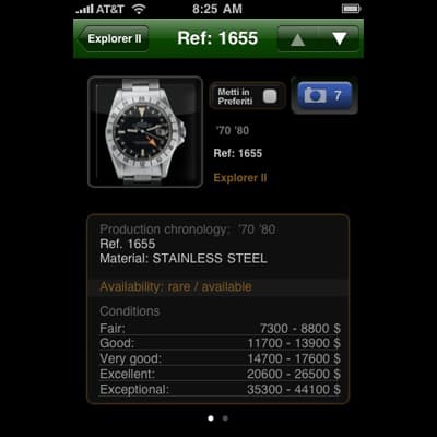 Вся история часов Rolex на экране IPhone