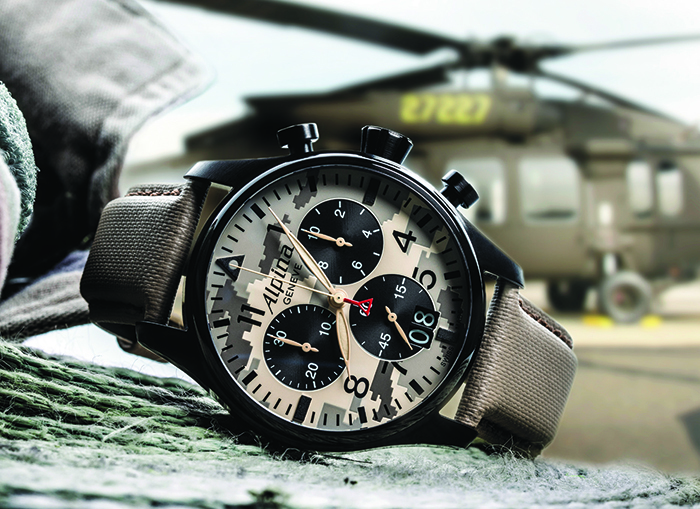 Часы Alpina Startimer Camouflage Pilot Big Date Chronograph