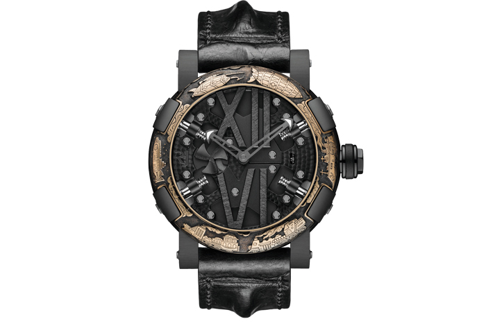 Часы RJ-Romain Jerome Steampunk Black Auto Engraved