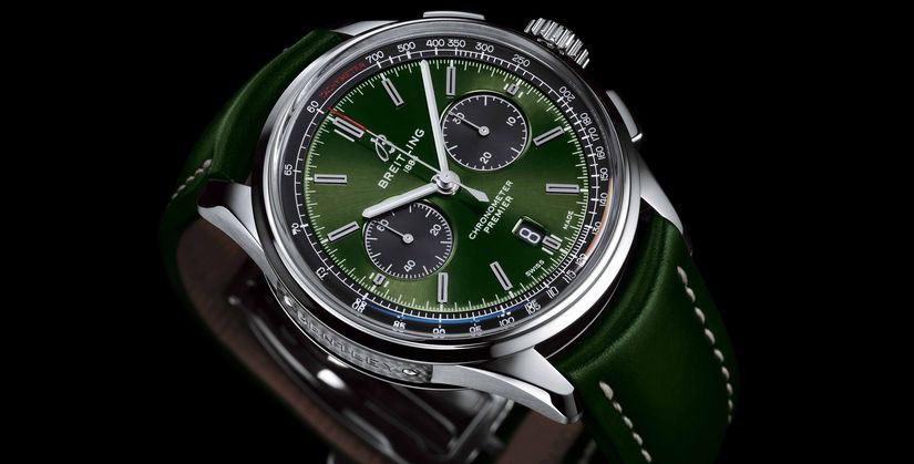 Часы Breitling  Premier B01 Chronograph 42 Bentley British Racing Green