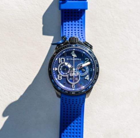 Часы Bomberg Bolt-68 Racing Blue Greece Limited Edition