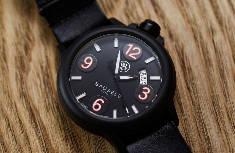 Часы Bausele Pilot All Black 