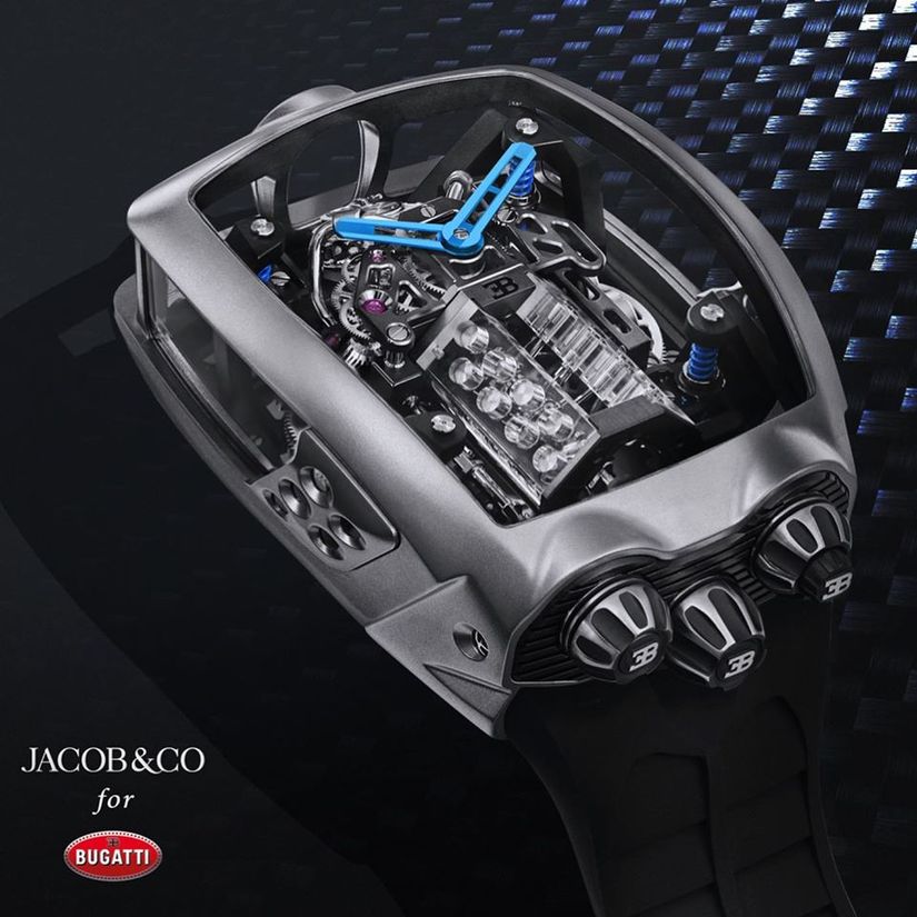 Часы Jacob & Co. X Bugatti Chiron Tourbillon