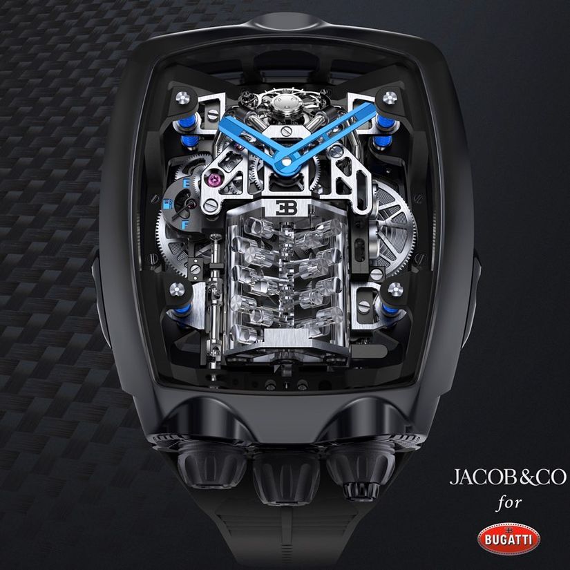 Часы Jacob & Co. X Bugatti Chiron Tourbillon