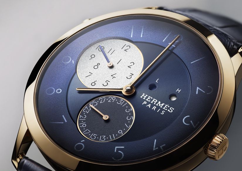 Часы Slim d Hermes GMT