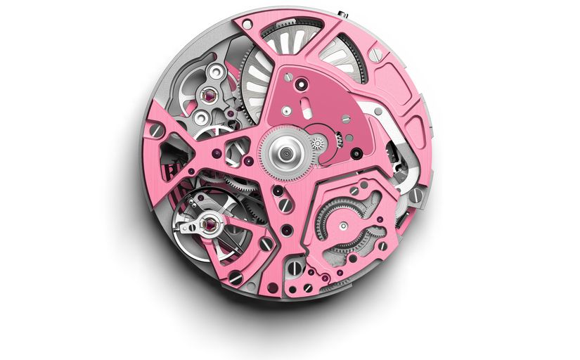 Механизм часов Zenith DEFY 21 Pink Edition 