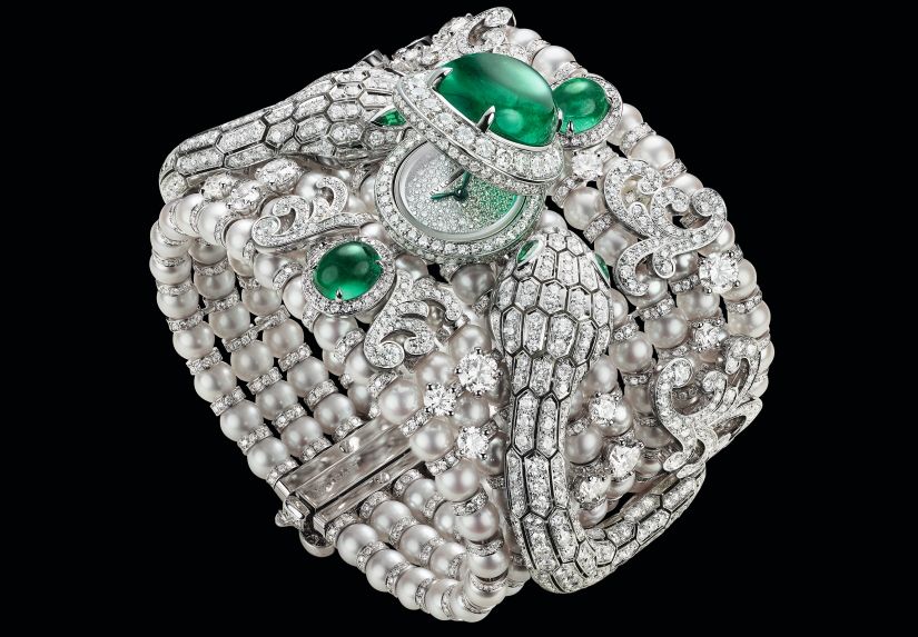 Часы Bvlgari Serpenti Misteriosi High-Jewellery Baroque Pearls