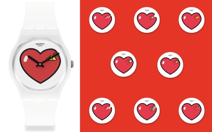 Часы Swatch к Дню святого Валентина