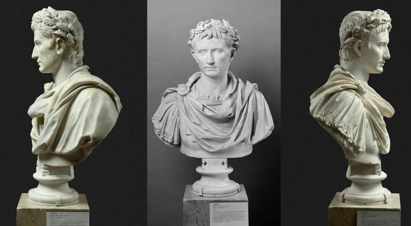 Мраморный бюст императора Августа