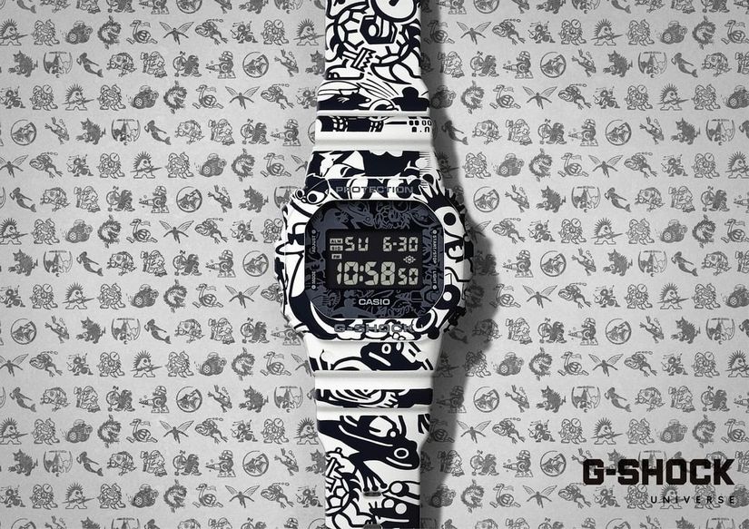Часы G-Shock с персонажами с задних крышек