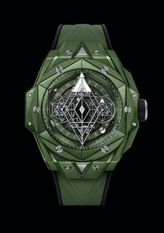 Часы Hublot Big Bang Sang Bleu II Green Ceramic