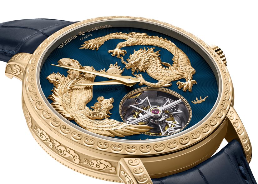 Часы Vacheron Constantin Traditionnelle с Фениксом и Драконом