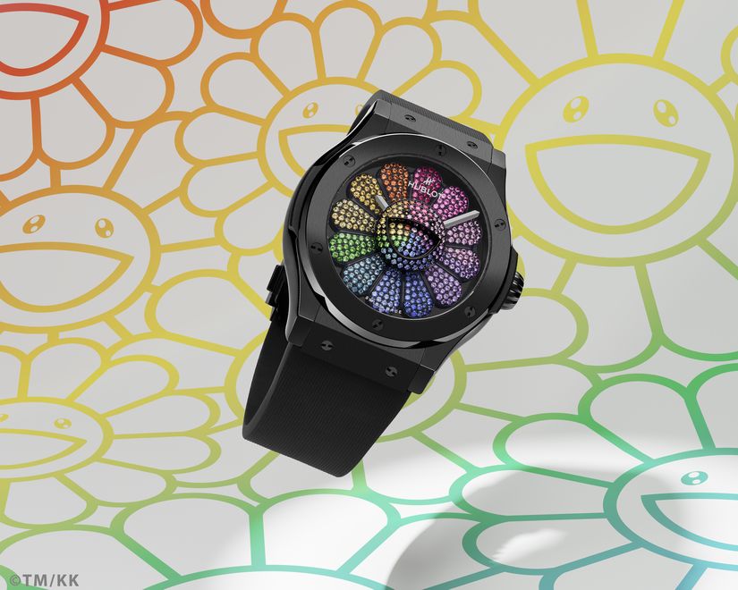 Часы Hublot Classic Fusion Takashi Murakami Black Ceramic Rainbow
