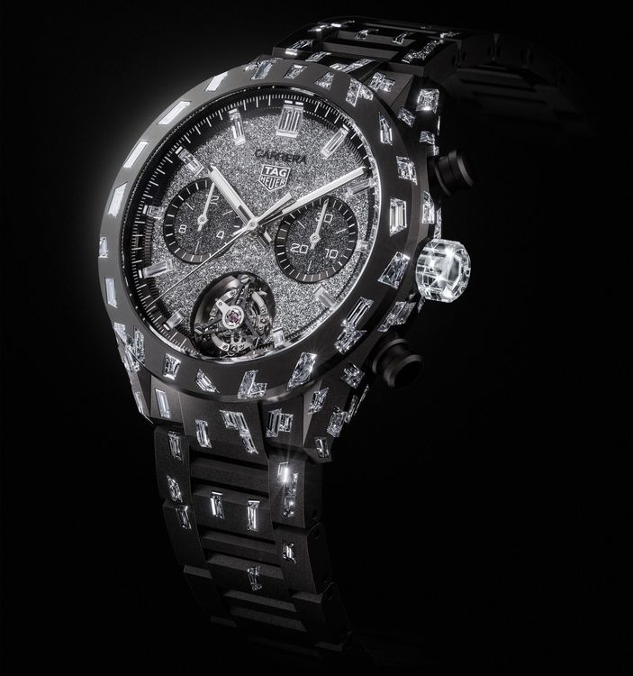 Часы TAG Heuer Carrera Plasma Diamant d'Avant-Garde Chronograph Tourbillon 44mm