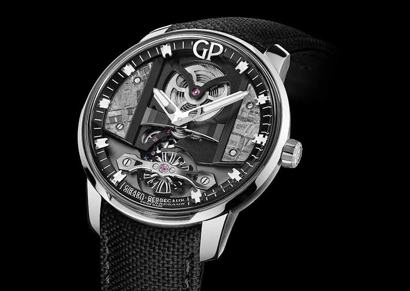 Часы Girard-Perregaux Free Bridge Meteorite