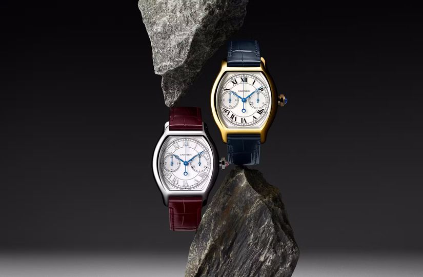 Часы Cartier Prive Tortue Monopoussoir Chronograph 