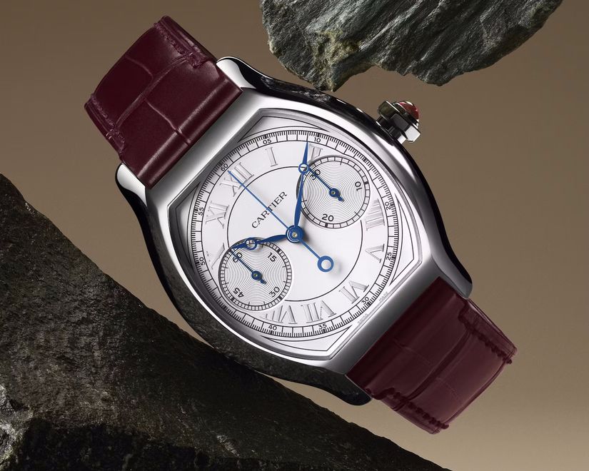 Часы Cartier Prive Tortue Monopoussoir Chronograph 