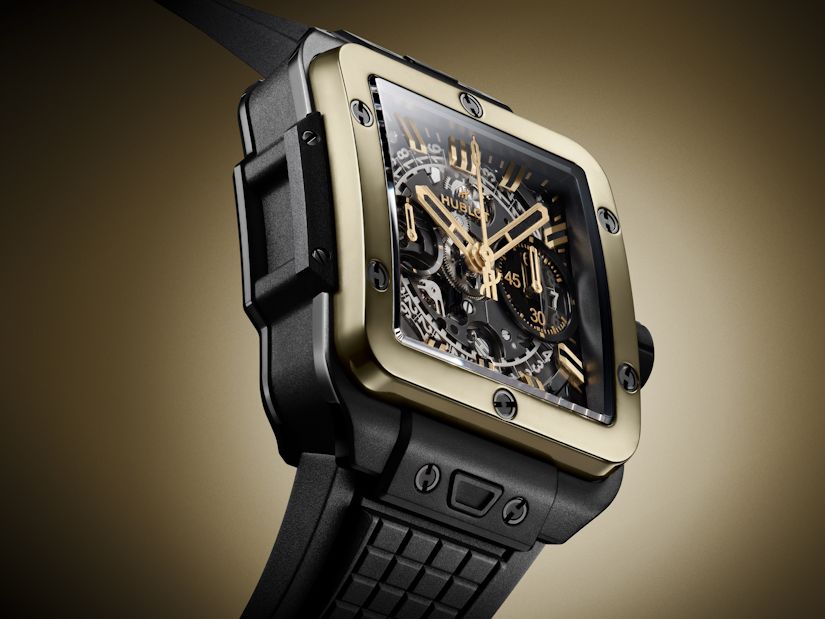 Hublot Square Bang Unico в золоте Magic Gold