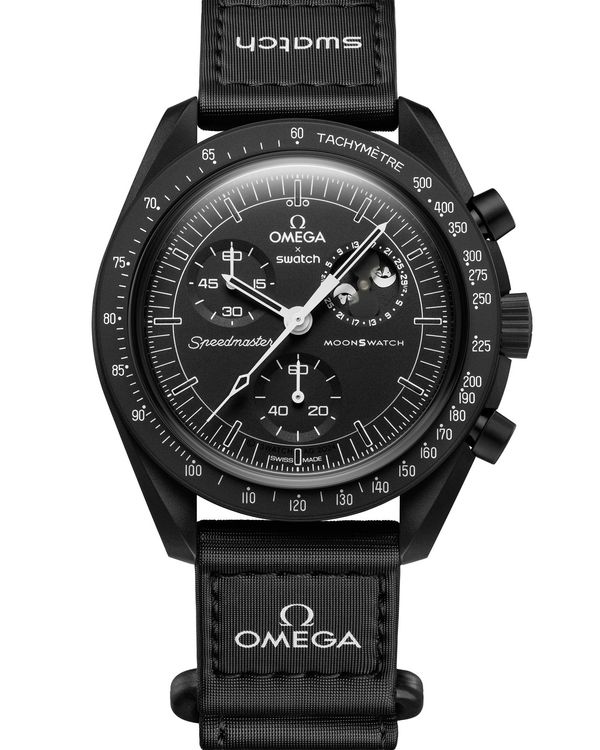 Omega x Swatch MoonSwatch Mission to the Moonphase New Moon в корпусе из черной биокерамики
