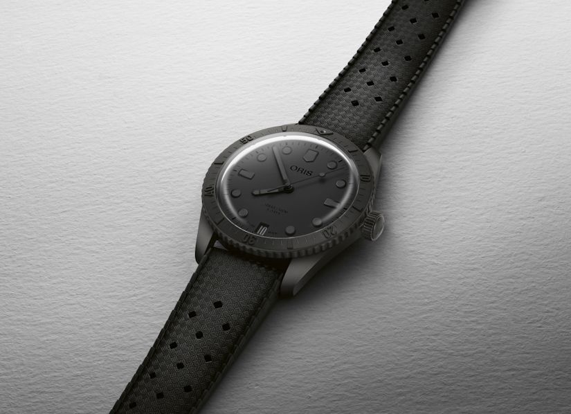 Черные Oris Divers Sixty-Five Holstein Edition