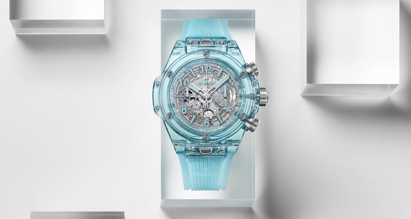 Часы Hublot Big Bang Unico Water Blue Sapphire