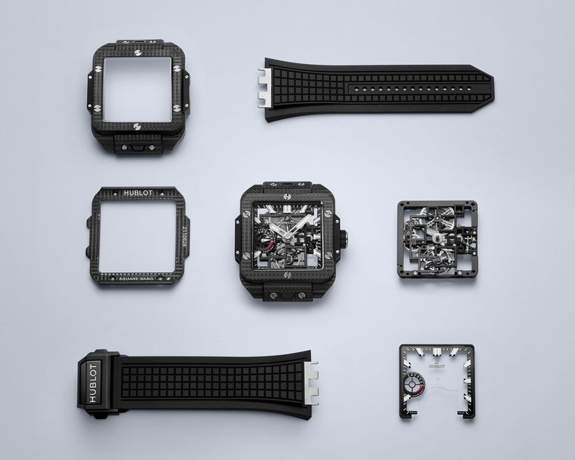 Часы Hublot Square Bang Tourbillon 4-Day Power Reserve