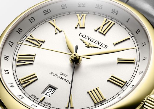 Золотые лимитки Longines Master Collection GMT