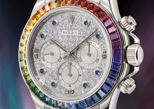 Первые Rolex Rainbow Daytona продали за 5,5 млн франков