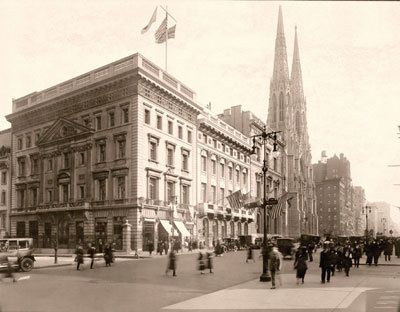 Открыте бутика Cartier в Нью-йорке, 1909 г.