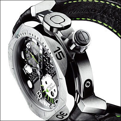 Часы Clerc Hydroscaph Steel GMT 