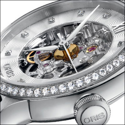 Часы Oris Artelier Skeleton Diamonds