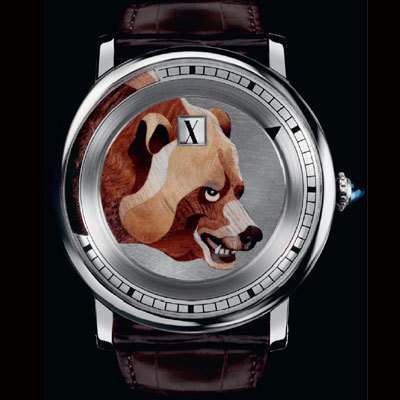 Часы Cartier Rotonde de Cartier Jumping Hour Bear Motif 
