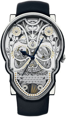 Вдохновением для Memento Mori Фионы Крюгер послужили часы Марии Стюарт, скелетоны и сувениры Дня Мертвых