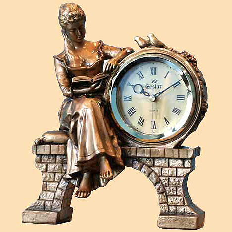 бронзовые каминные часы