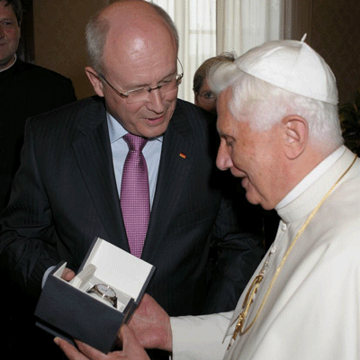 Фолкер Каудер и Бенедикт XVI