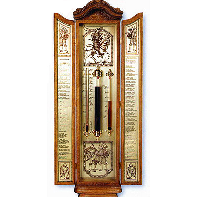 Жидкостной барометр с термометром Frankisches Triptychon