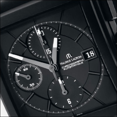 Часы Maurice Lacroix Pontos Chronographe Rectangulaire Full Black