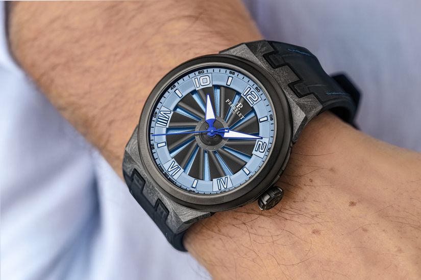 Perrelet Turbine Carbon Ice Blue